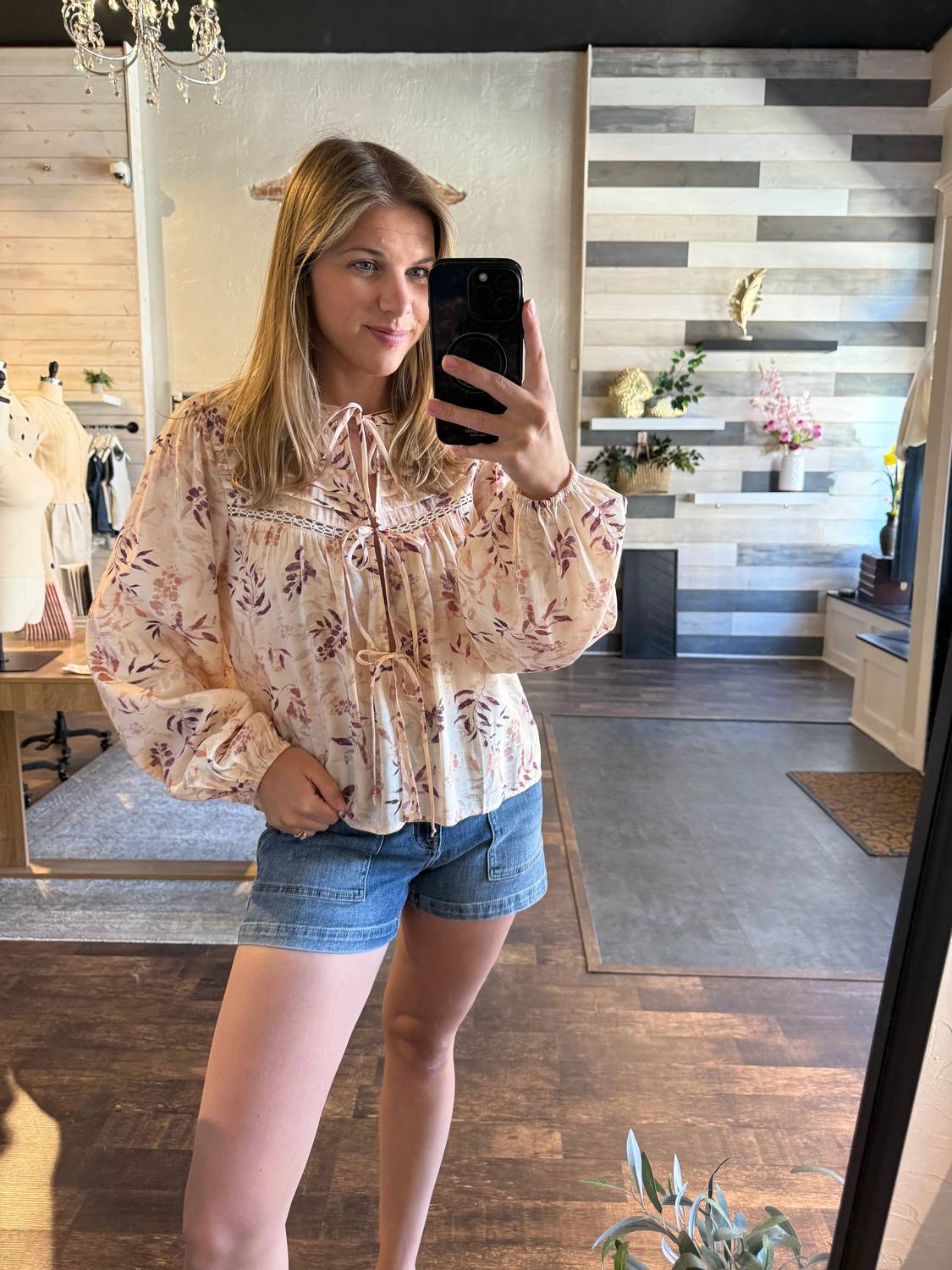 By Together - Arden Floral Tie Top
