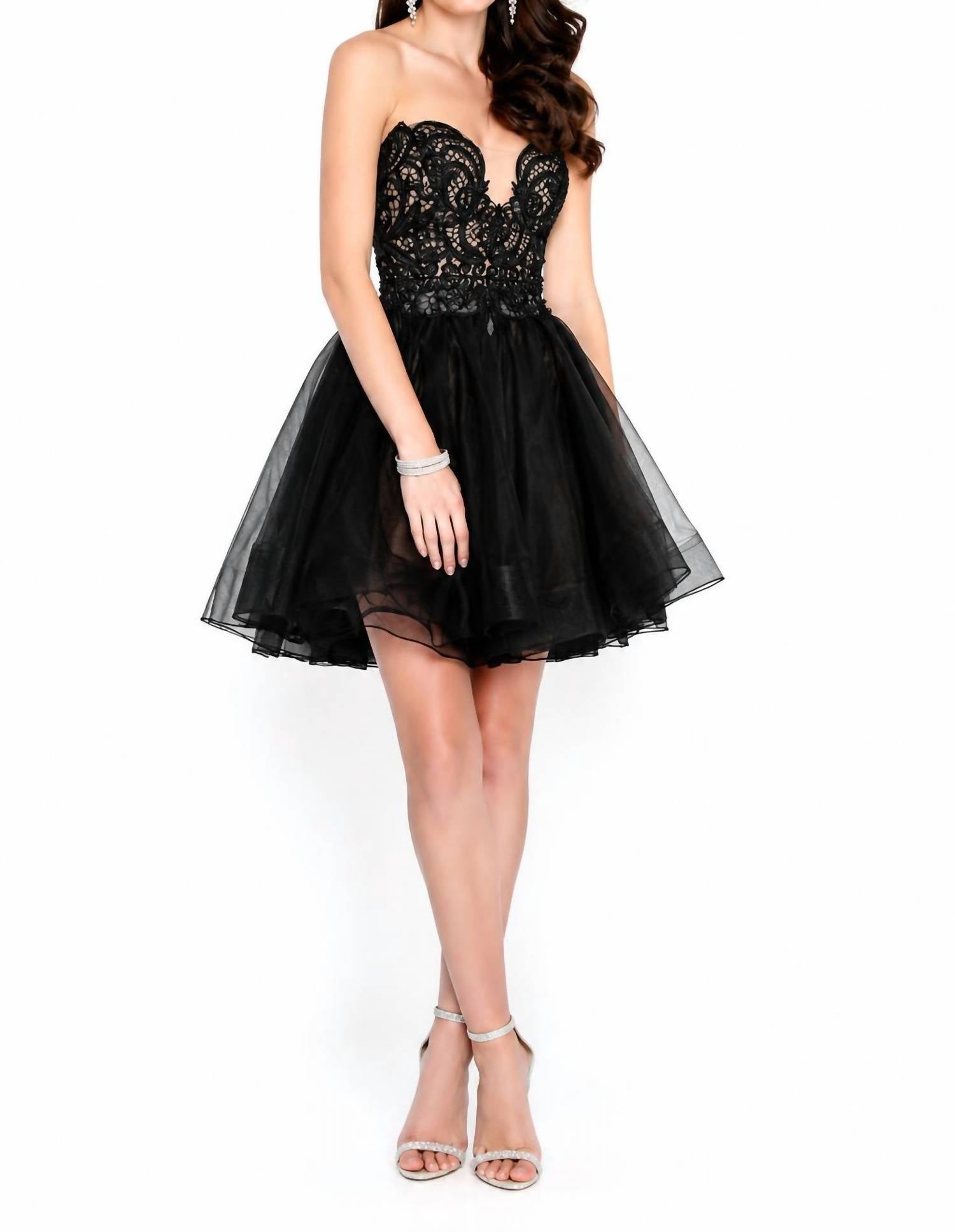 Terani Couture - Sweetheart Neckline Prom Dress