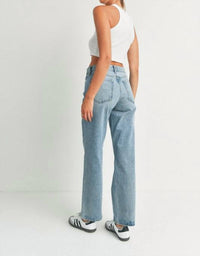 Just Black Denim - Relaxed Straight Leg Jeans