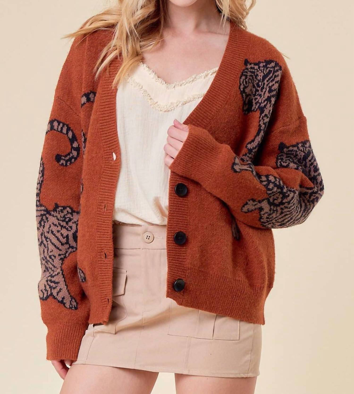 Doe And Rae - Tiger Cardigan