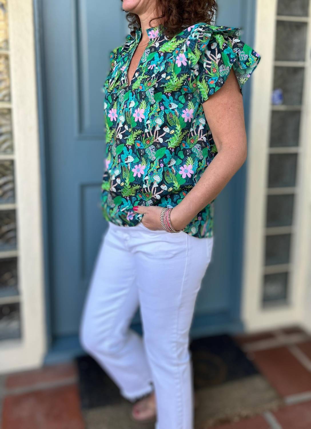 Joy Joy - Flutter Sleeve Top