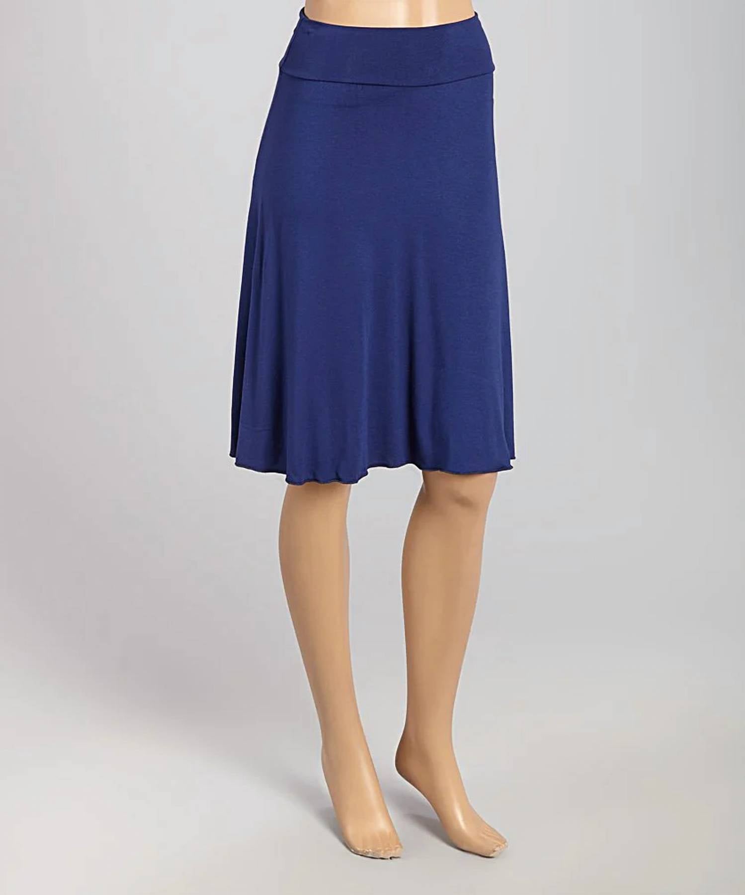 Zenana - Sabine A Line Fold Over Skirt - Plus