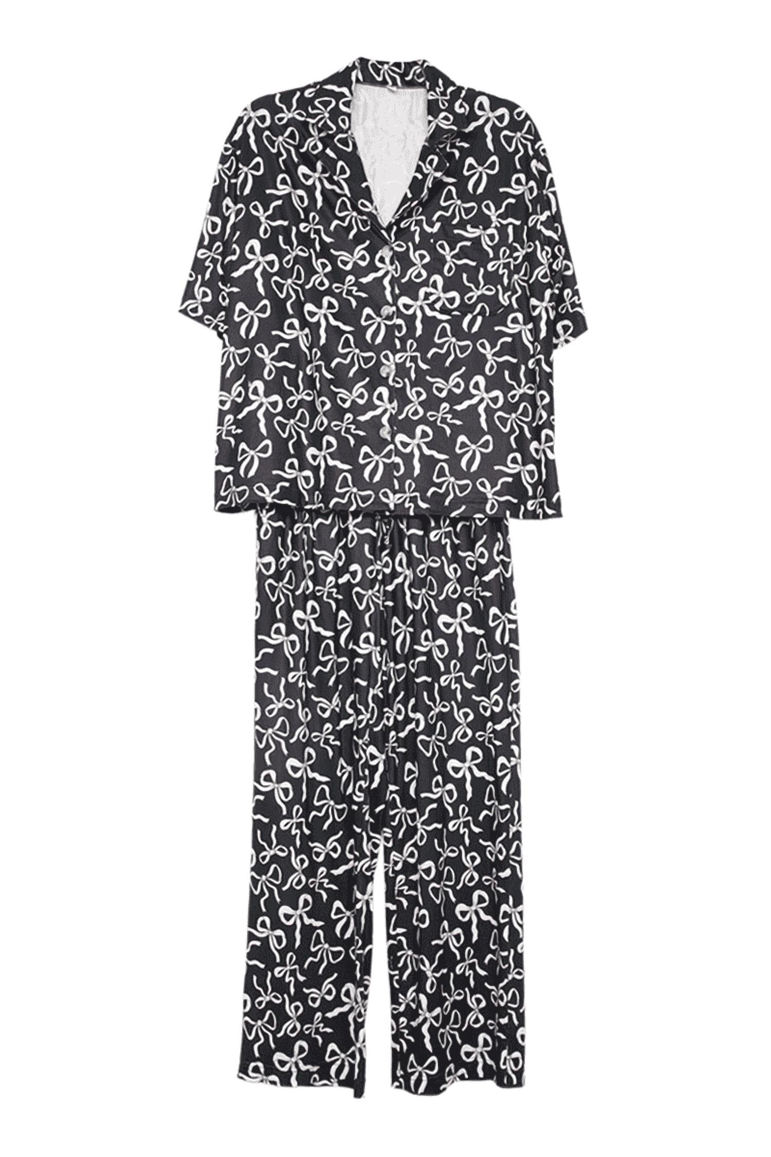 Katydid - Bow Print Pajama Pants Set