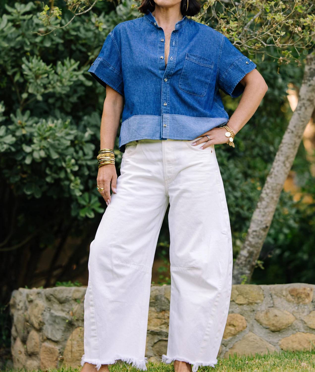 Shop Kmj - Ava Denim Barrel Jeans