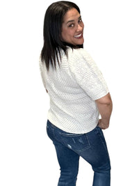 Saltwater Luxe - Doc Short Puff Sleeve Knit Sweater