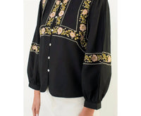 Thml - Floral Embroidery Detail Top