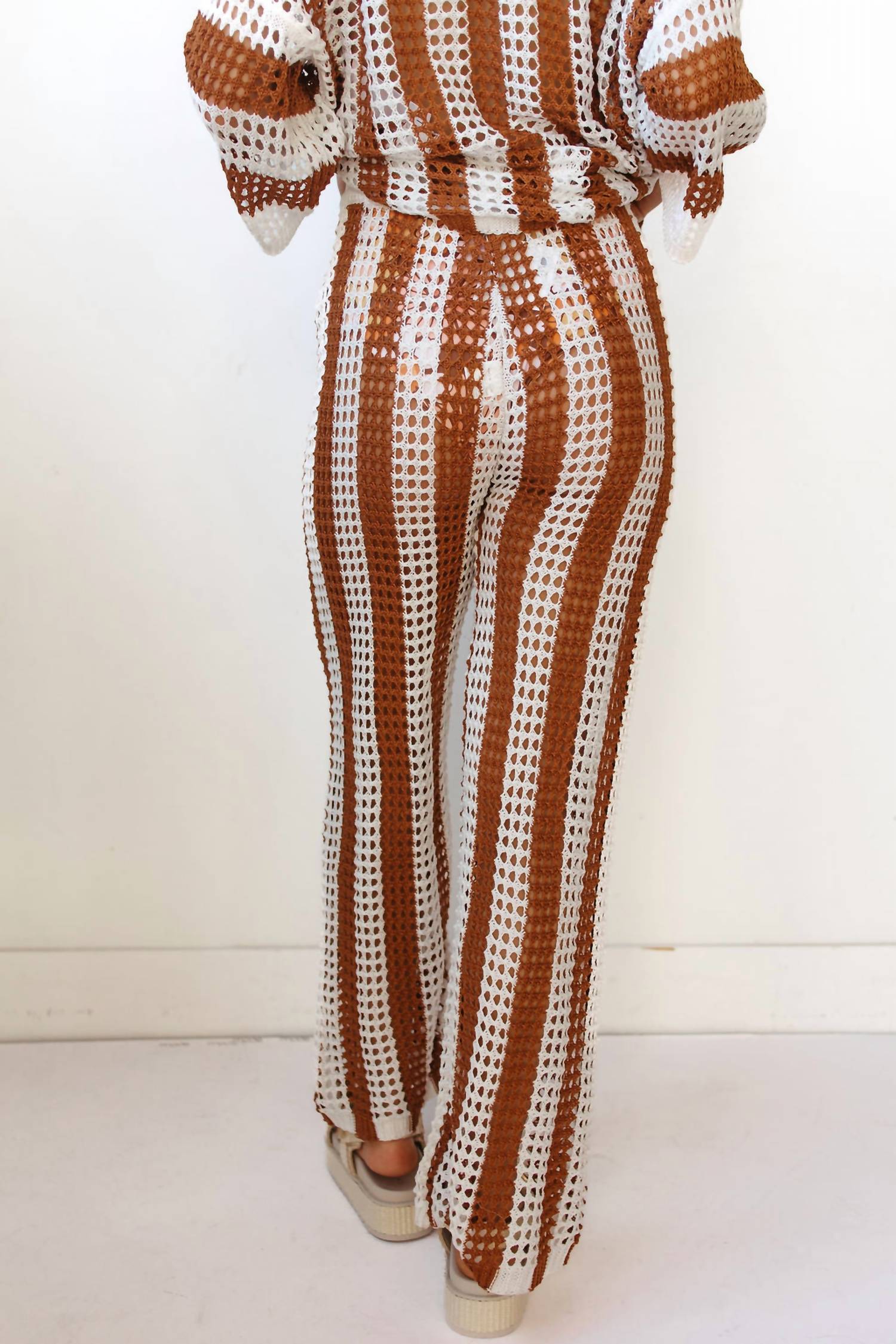 Little Trendy - coastal crochet pants