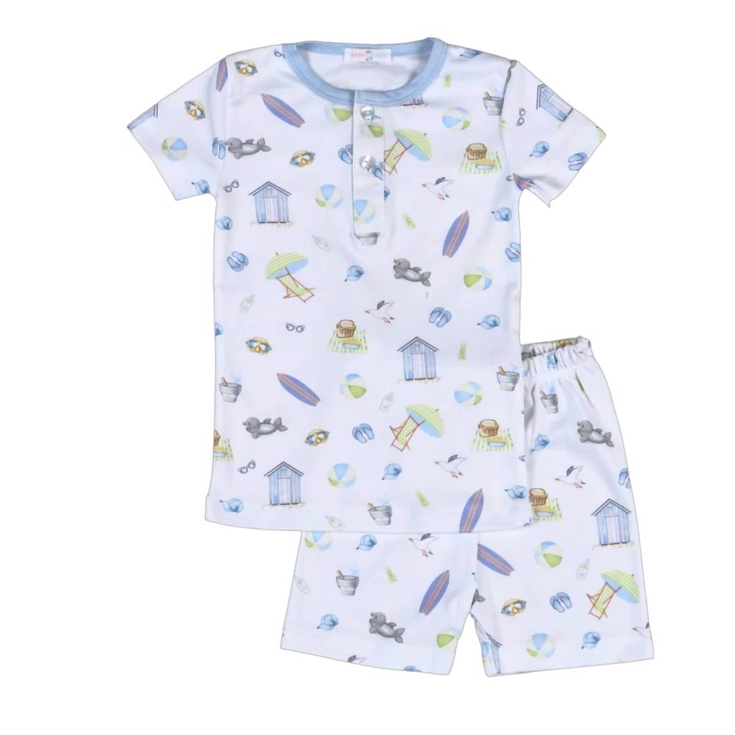 Baby Loren - Boy's Sandy Toes Two Piece Pajamas