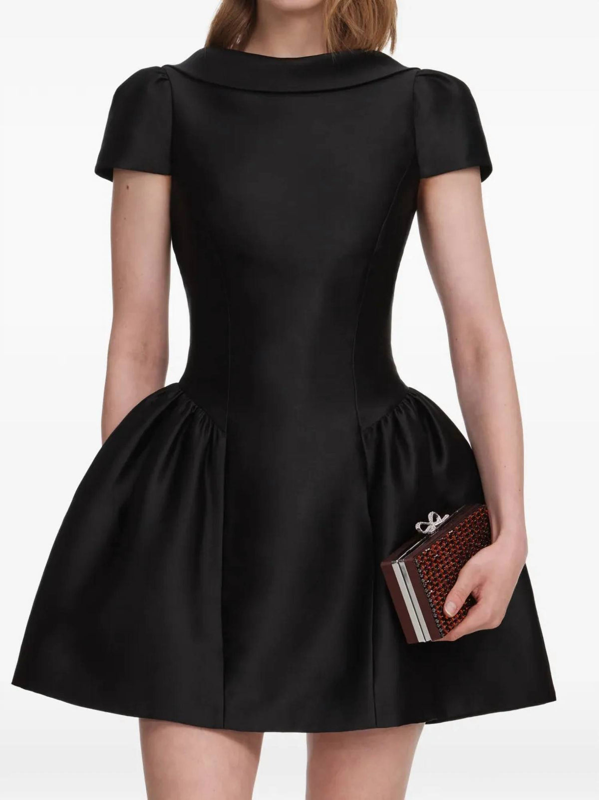 Self-Portrait - Dropped Waistline Mini Dress