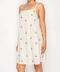 Meet Me In Santorini - Palms Mini Dress