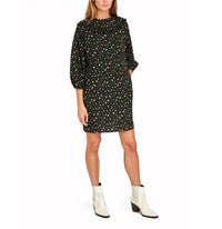 ROSEANNA Dylan Wave Mini Dress in noir floral - women's dress - alternate view