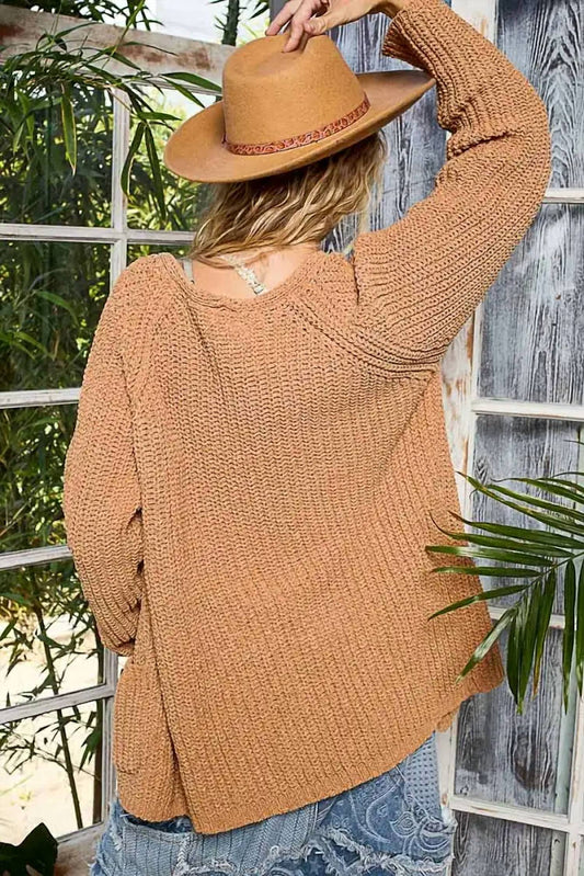 Pol - Open Front Pocket Cardigan