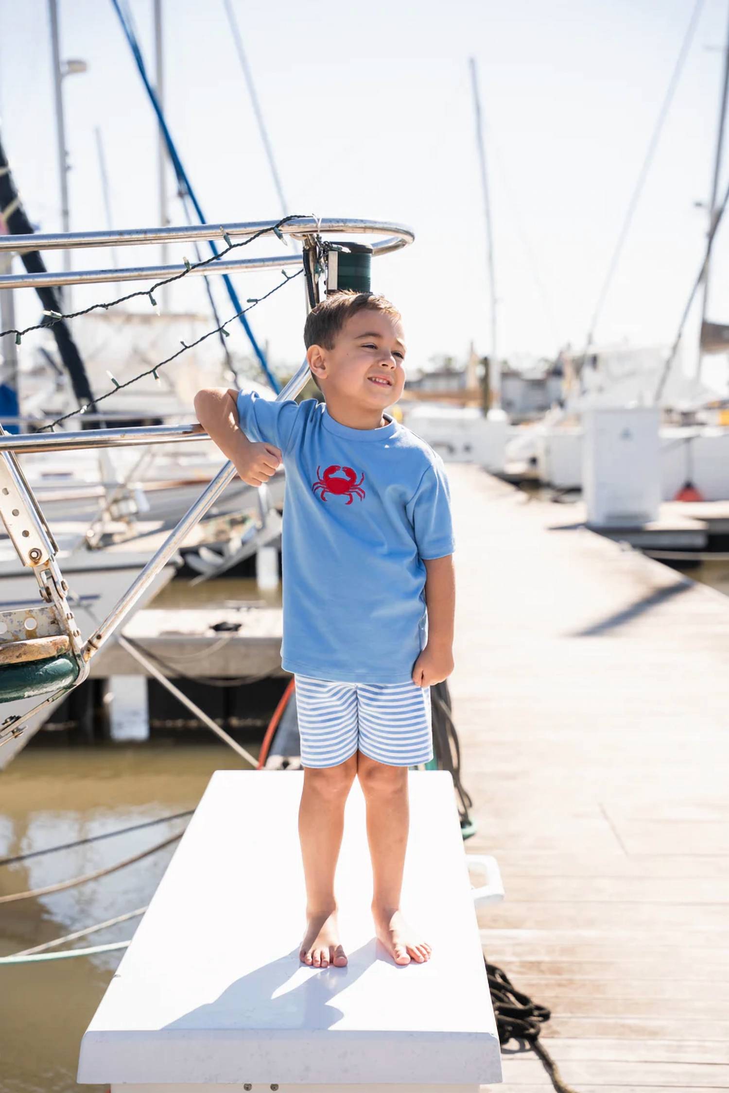 Saltwater Boys Co. - Crab Cotton Tee And Short Set
