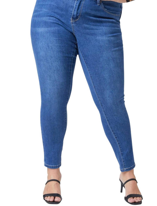 Ymi - Junior Plus Wannabettabutt Mid-Rise Skinny Jean