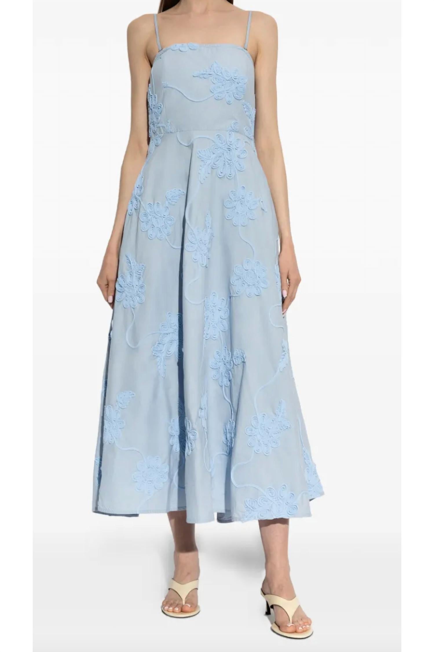 Rotate - Flared Strapless Midi Dress