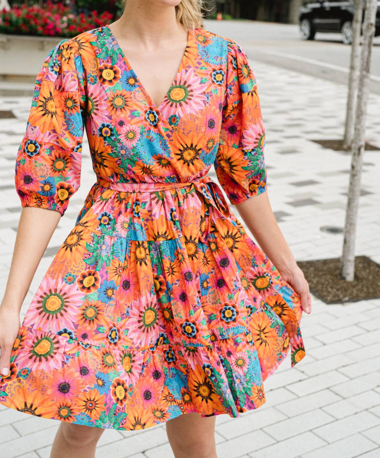 Briton Court - Chloe Wrap Mini Dress