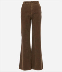 Nili Lotan - Anna Corduroy High-rise Wide Leg Pants