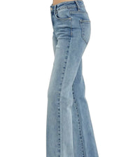 Risen - Mid Rise Straight Leg Jeans