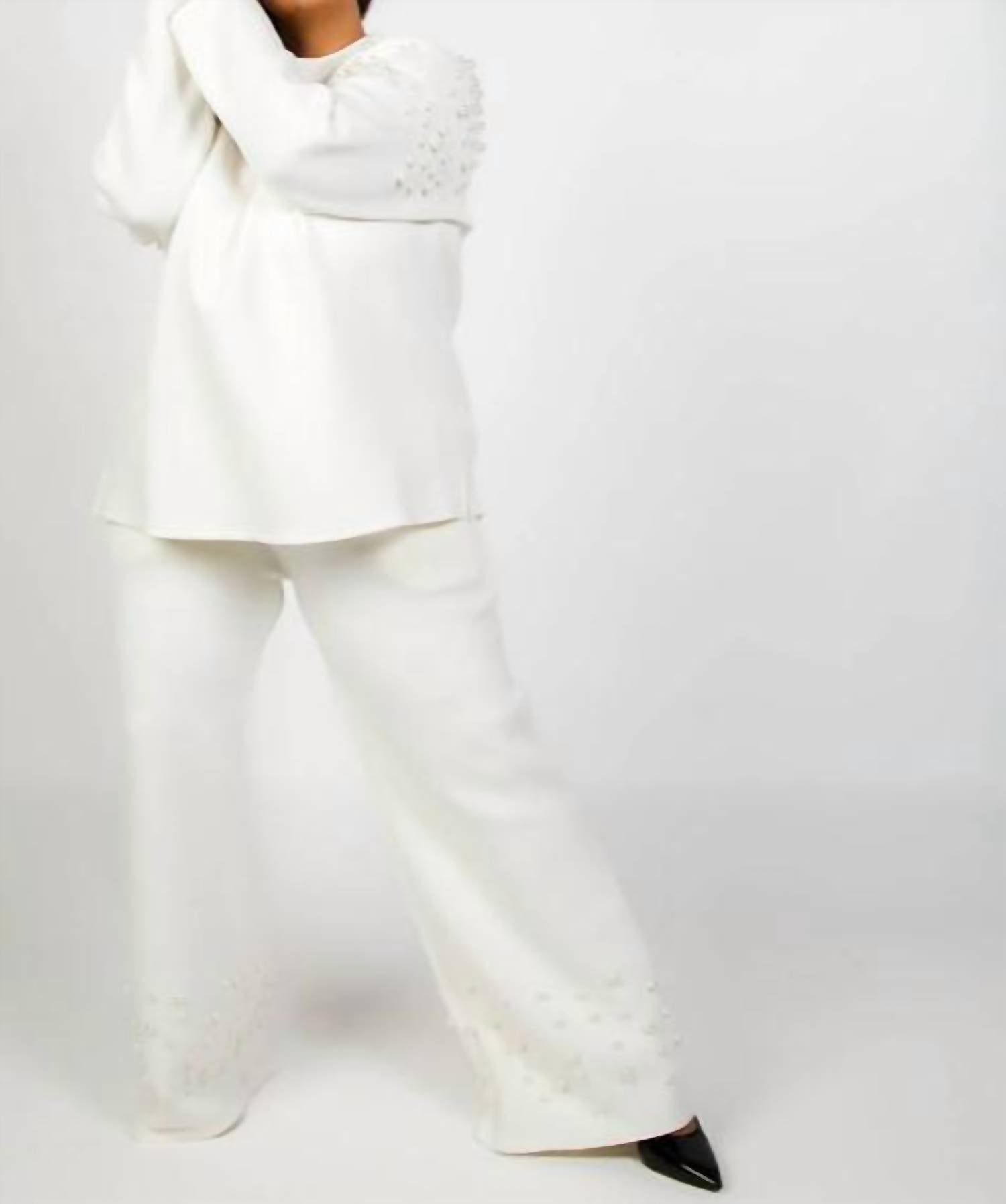 Joh - Faith French Scuba Pearl Pants