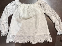Azi - lace peasant blouse