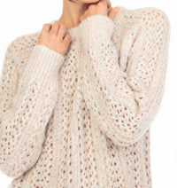hello nite Crew Raglan Sweater in blush - women's sweater - alternate view