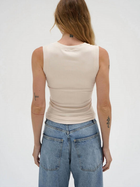 Lna - Deep U Ribbed Tank Top