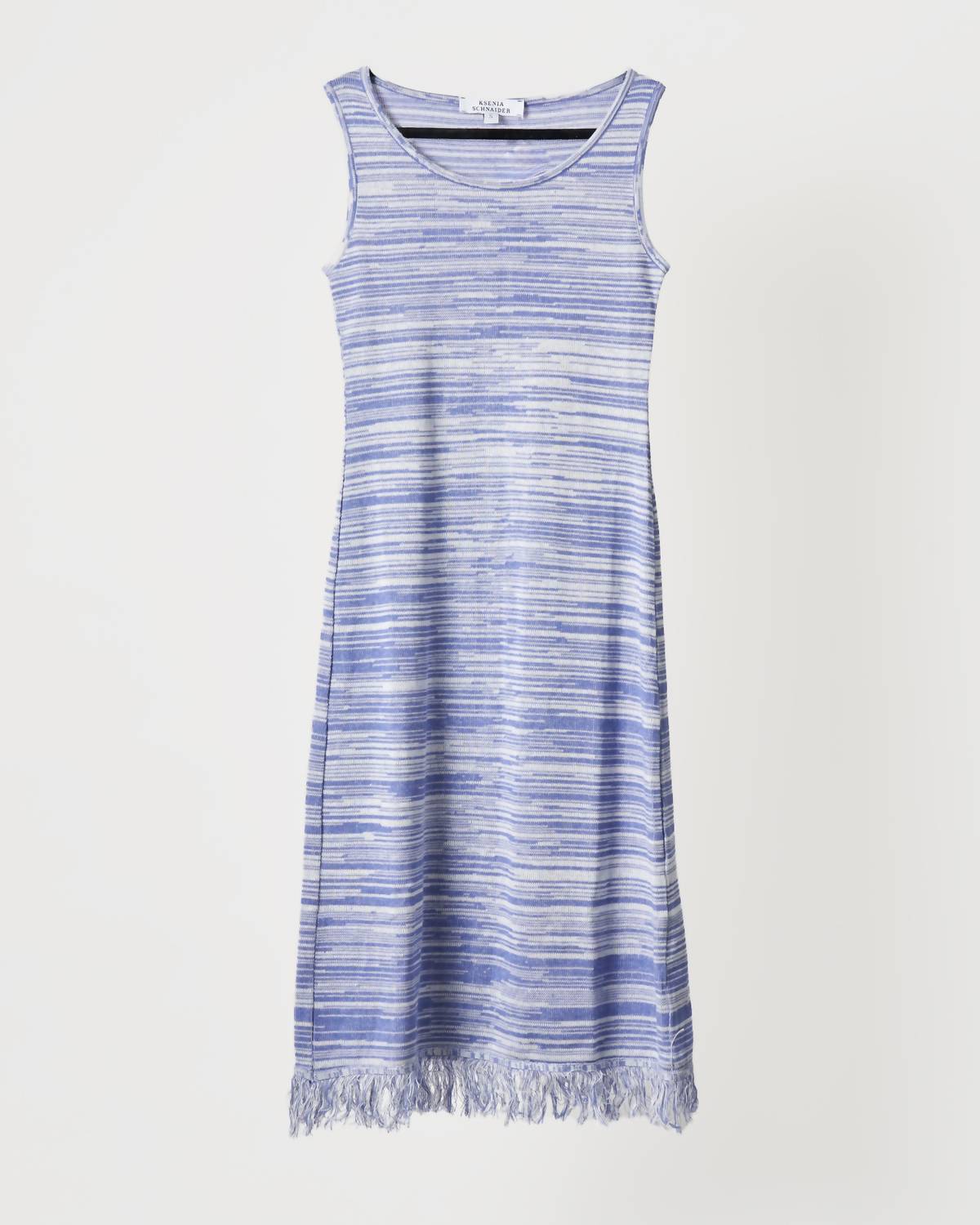 Kseniaschnaider - Women's Melange Knit Dress With Fringe