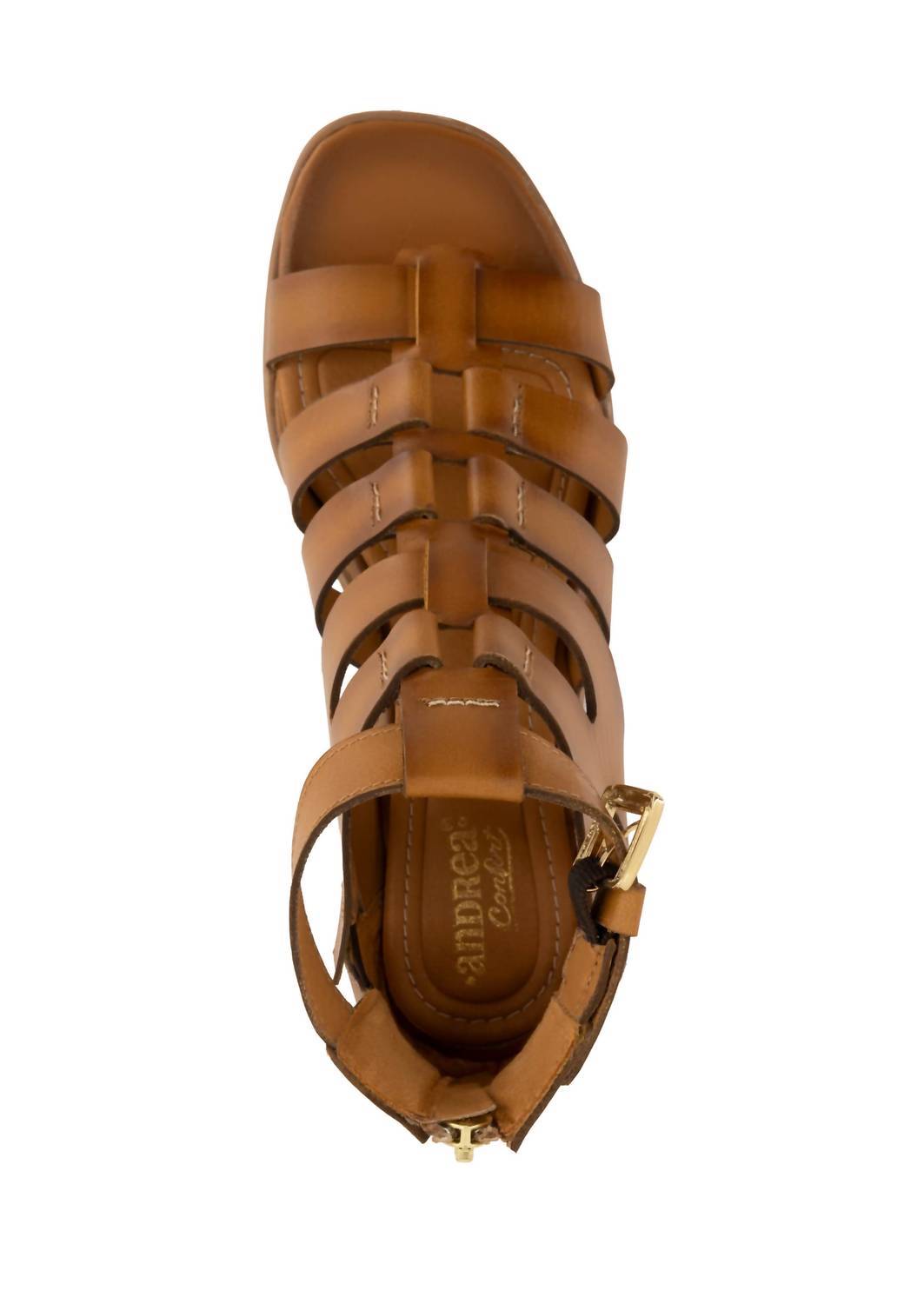 Andrea Women's Gladiator Sandal in brown - women's sandal - alternate view