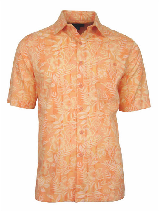Weekender - Men's Hawaiian Batik Garden Cotton Print Shirt