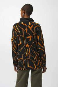 Joseph Ribkoff - Abstract Print Top With Pocket