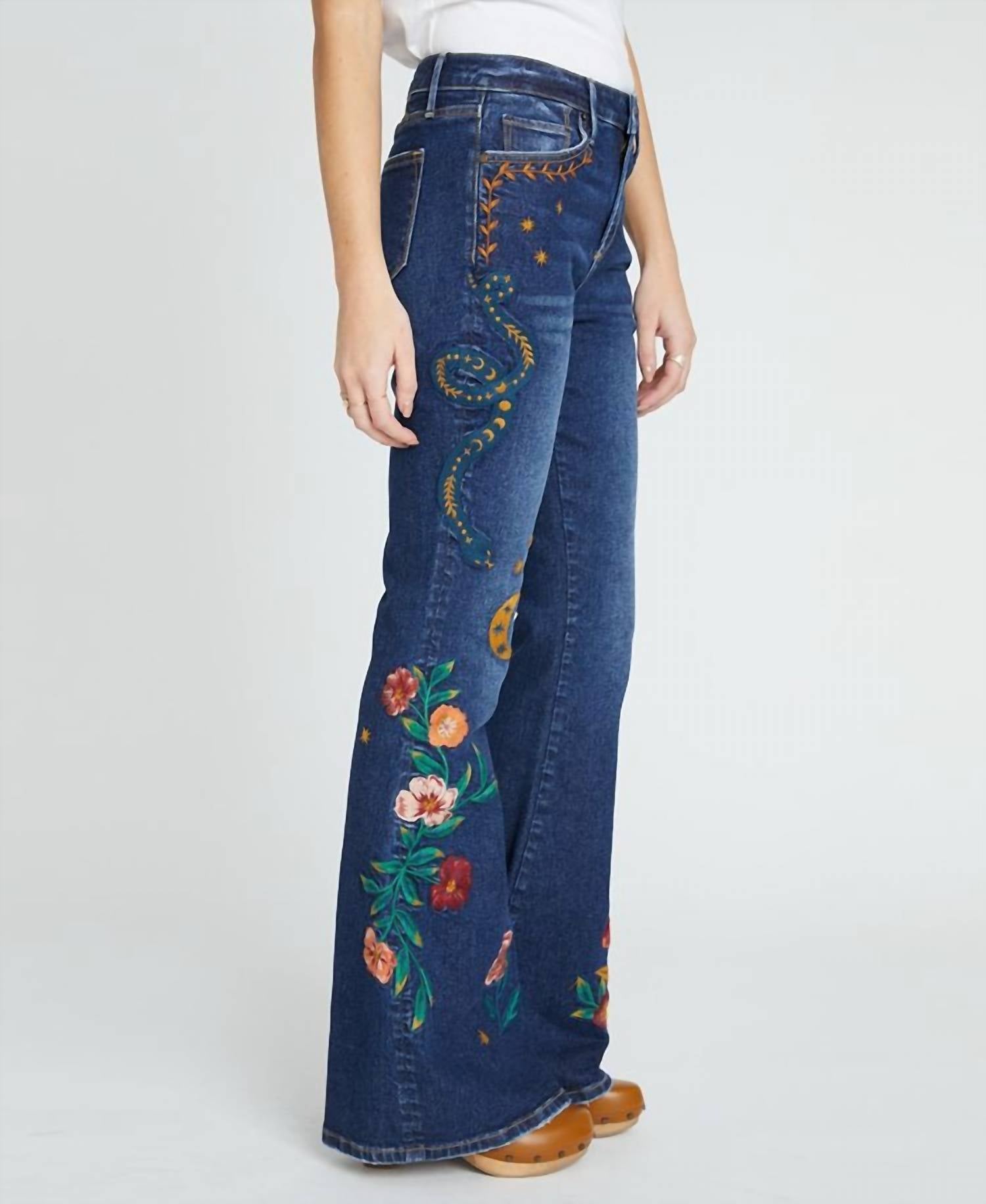 Driftwood - Ombre Etched Eva Jeans