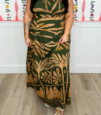 Aakaa - Looking Out Across The Sea Rayon Blend Maxi Dress