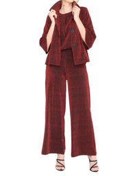 Damee - Wide Leg Rhinestone Pant