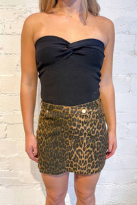 Mable - Scary Spice Denim Mini Skirt