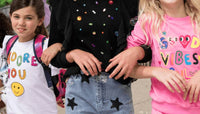 Lola + The Boys - Ruffle Rainbow Gem Shirt