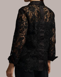 Hinson Wu - Aileen 3/4 Sleeve Lace Shirt