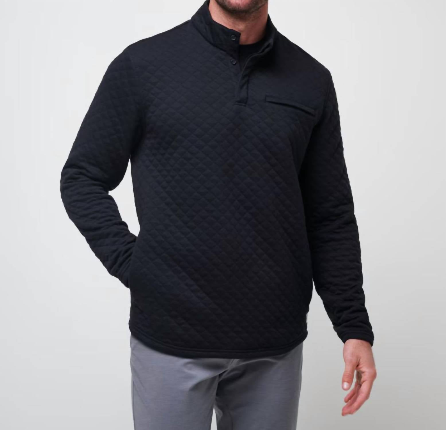 Travismathew - Quilted Henley Pullover Sweatshirt