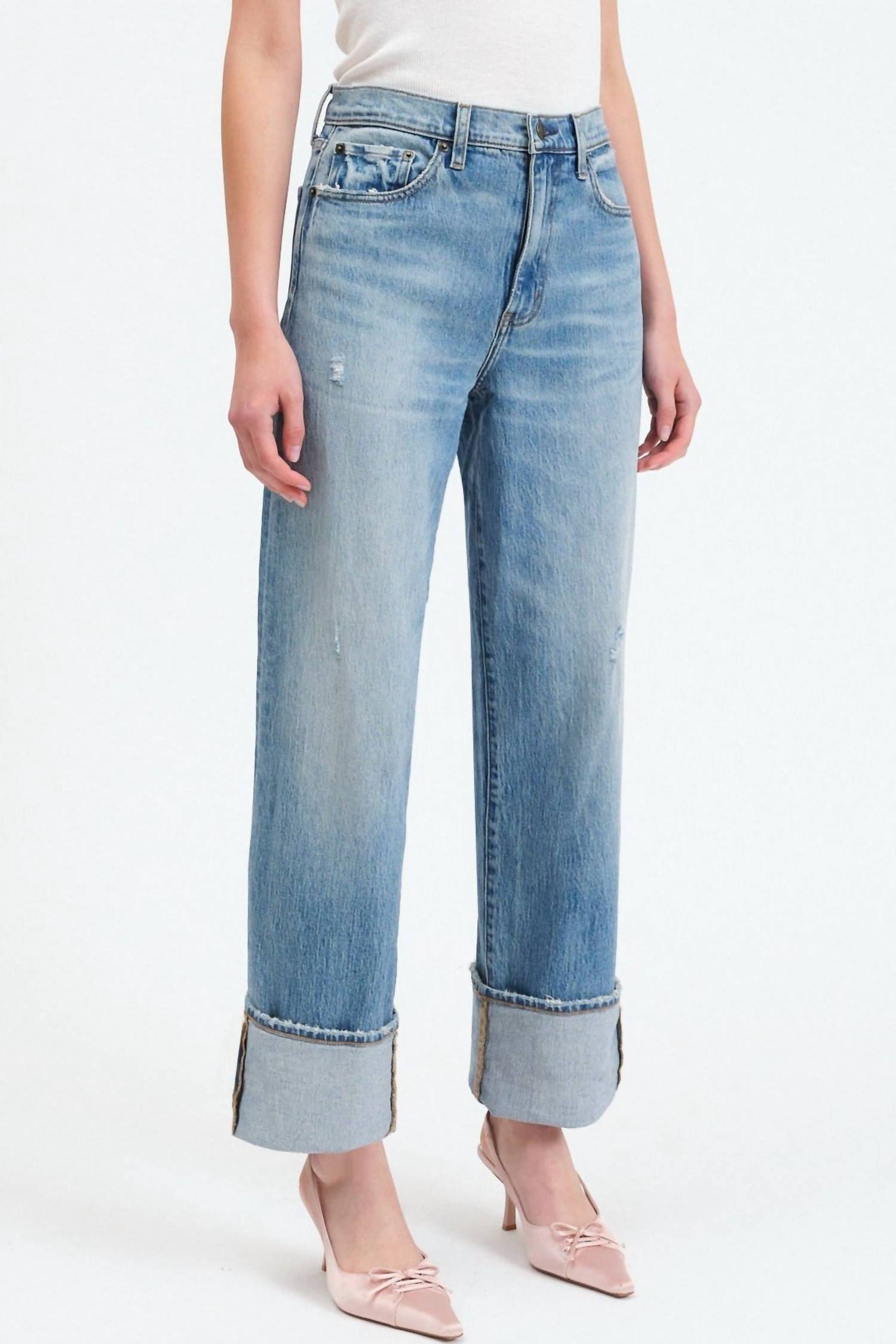 Daze - Women's Eastside High Rise Loose Cuffed Jean
