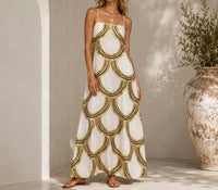 Mystery Resort - Golden Horizon Maxi Dress