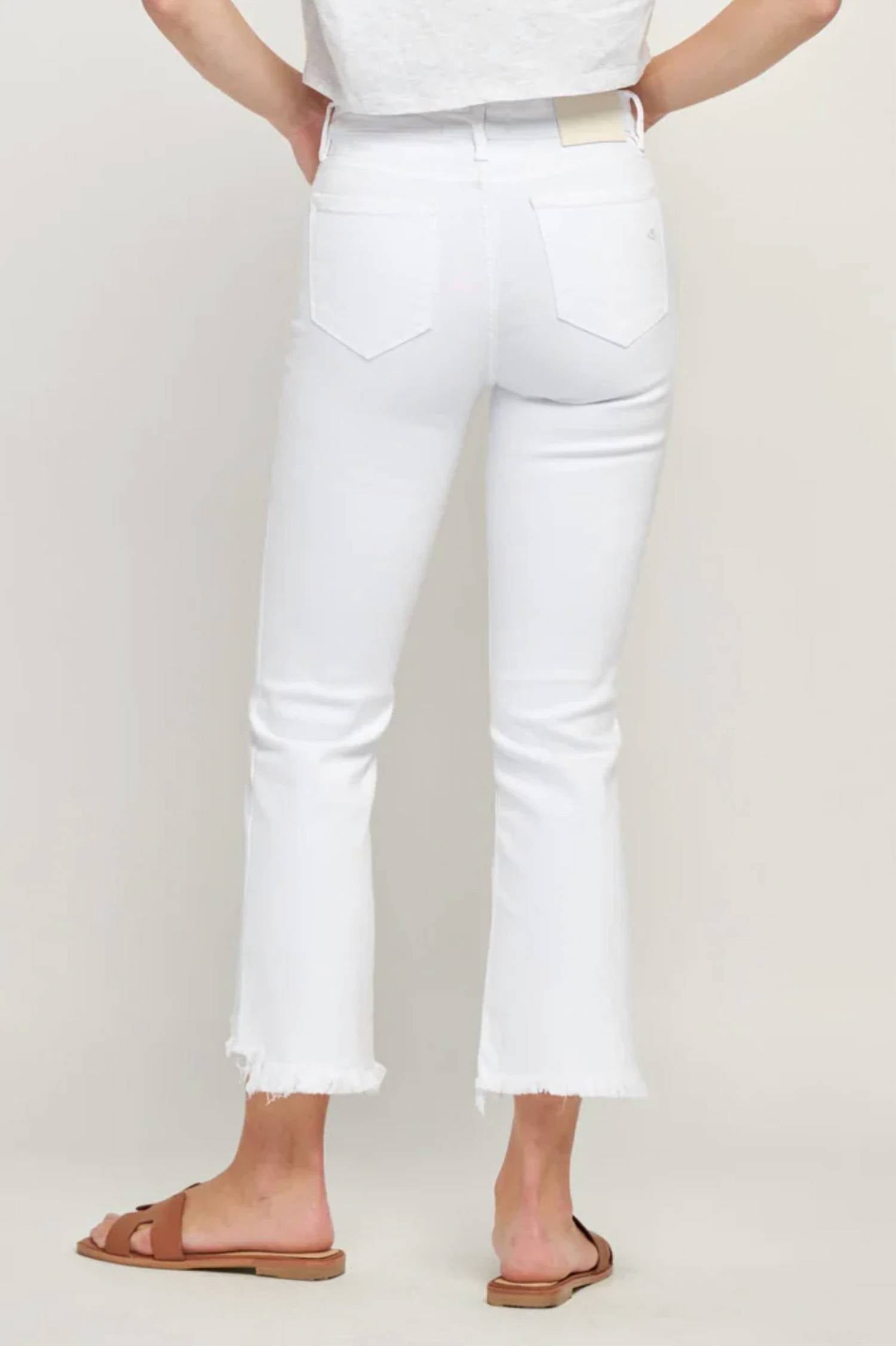 Hidden - Betty High Rise Flare Cropped Jean