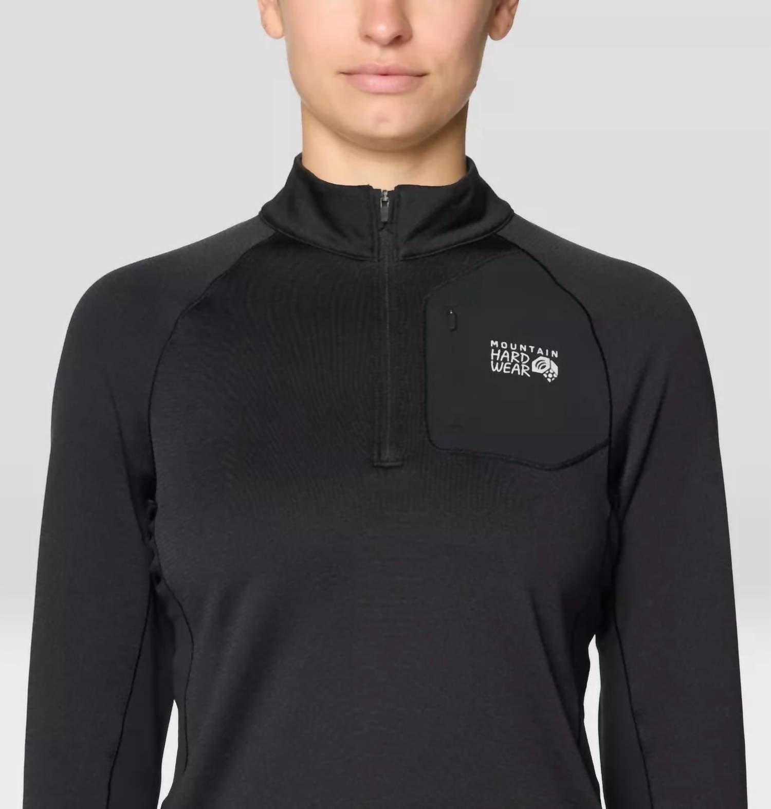 Mountain Hardwear - Up First Tech Fleece Quarter Zip Sweatshirt