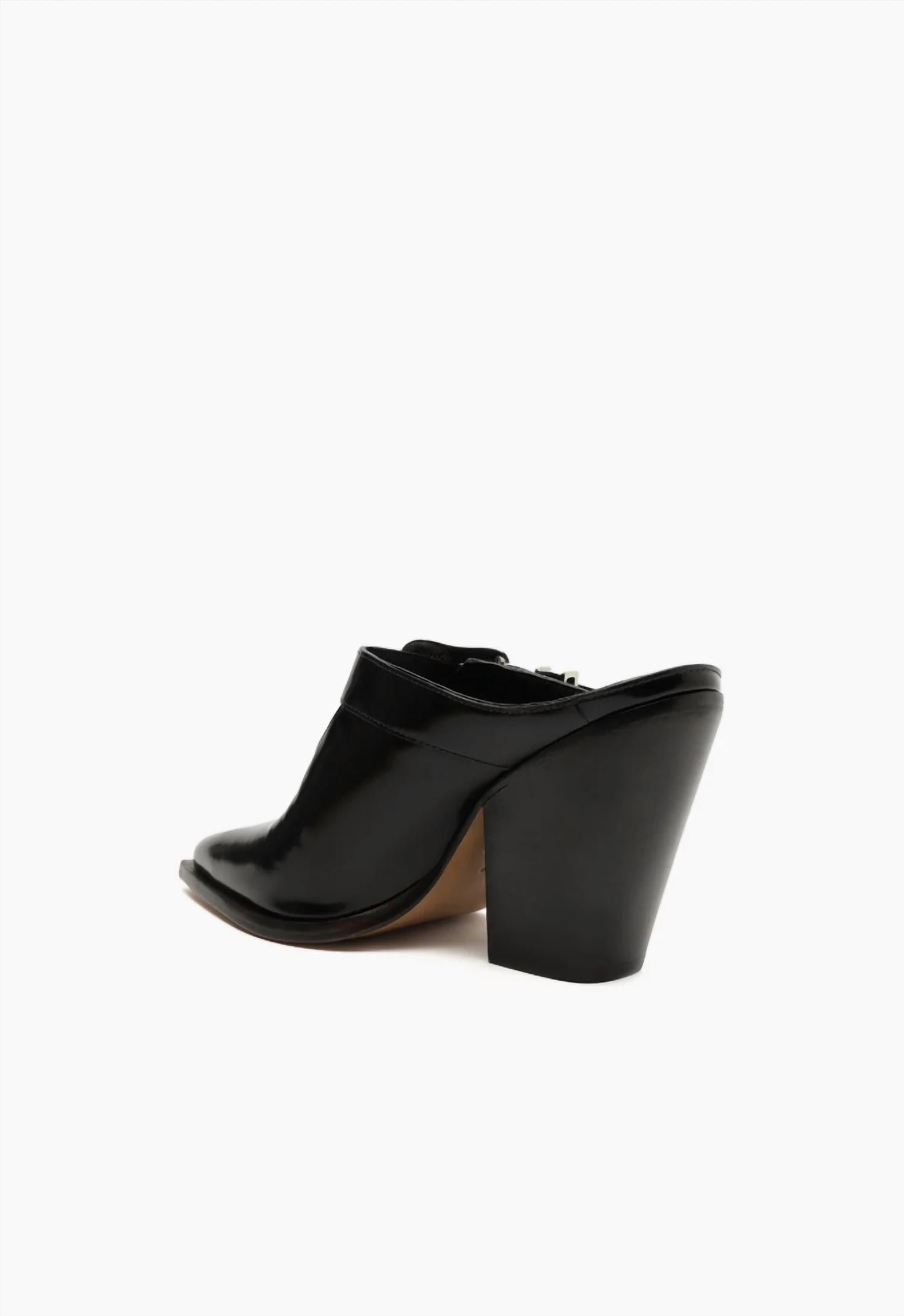 SCHUTZ Women's Jeane Casual Leather Pump Shoe in black - women's heels - alternate view