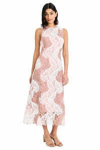 Maggy London - Sleeveless Lace Midi Dress