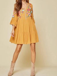 Savanna Jane - Embroidered Babydoll Dress