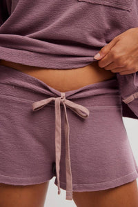 Free People Staycation Sleep Shorts in purple - women's shorts - view 5