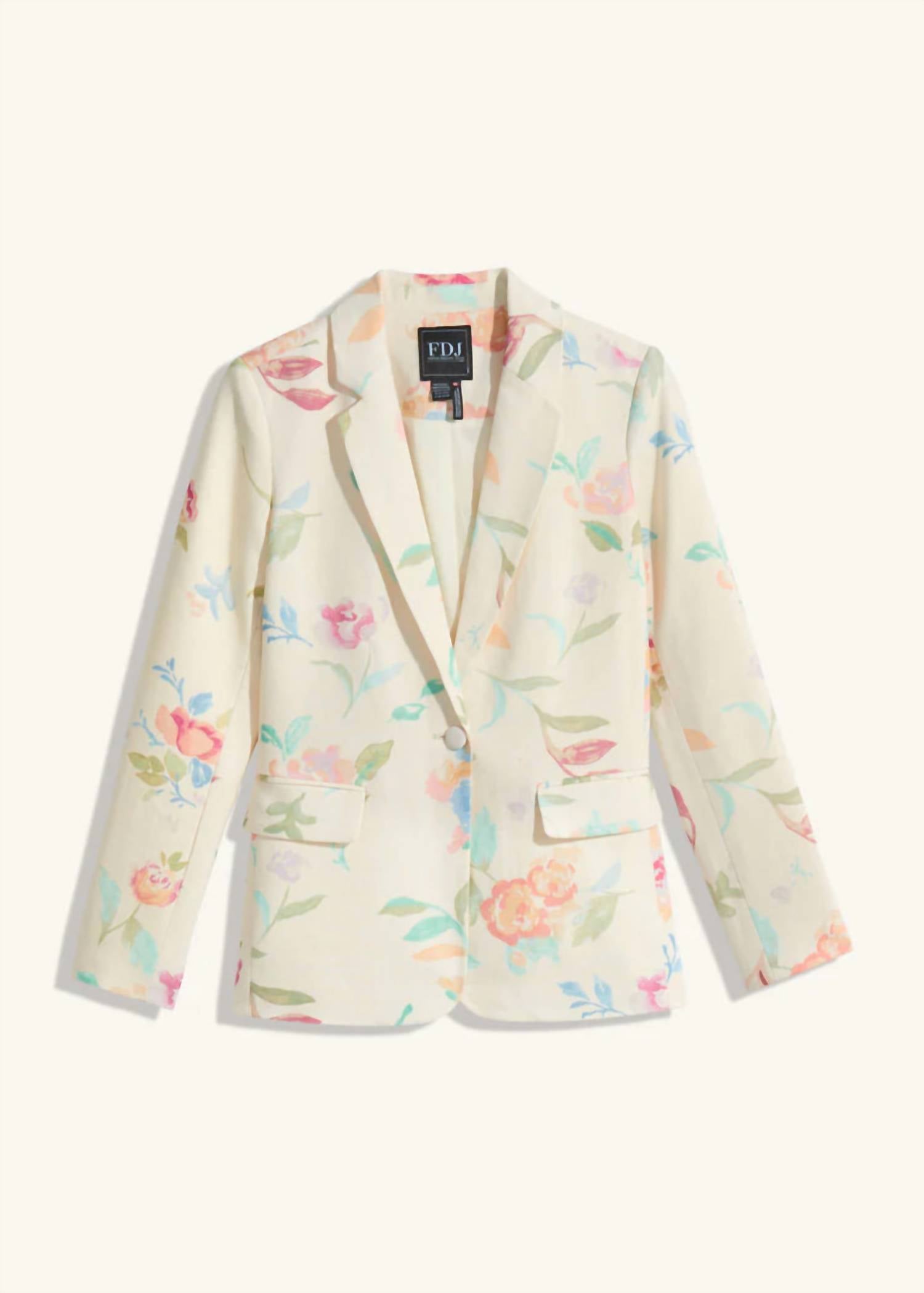 Fdj - Libby Print Textured Printed Blazer