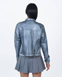 Jkt Nyc - Alexa Metallic Leather Jacket