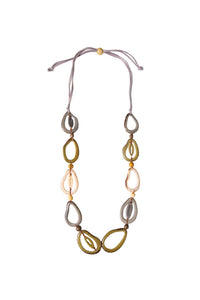 Tagua Jewelry Women's Emily Necklace in olive combo - women's jewelry