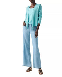 Nic + Zoe - Drapey Denim Wide Leg Jeans - 31"