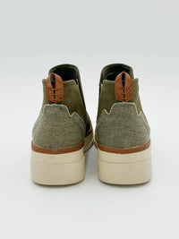 BLOWFISH Women's Charming Wedge Pull On Sneaker in olive - women's sneaker - alternate view